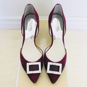 Michael Kors Suede Shirley Mid Pump 7M